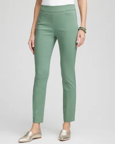 Chico's Brigitte™ Slim Rivet Ankle Pants In Green Size 18 |  In Mineral Green