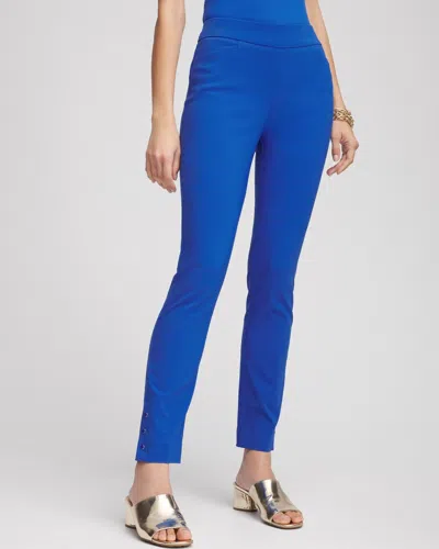 Chico's Brigitte™ Slim Rivet Ankle Pants In Turkish Sea Size 20 |