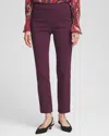 Chico's Brigitte Beaded Slim Ankle Pants In Purple Size 16 |  In Deep Raisin