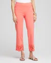 Chico's Brigitte™ Cutout Pull-on Cropped Pants In Melon Mambo Size 18 |  In Melon Mambo