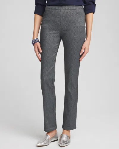 Chico's Brigitte Diamond Print Slim Pants In Blue Size 20 |  In Royal Blue