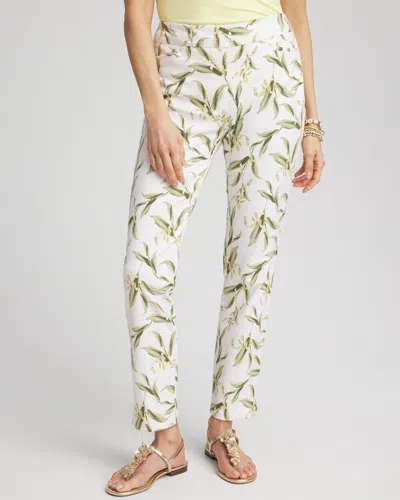 Chico's Brigitte™ Leaf Ankle Pants In White Size 20 |  In Alabaster