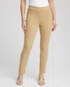 Chico's Brigitte Pull-on Slim Ankle Pants In Brown