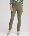 Chico's Brigitte Pull-on Slim Ankle Pants In Nettle Leaf
