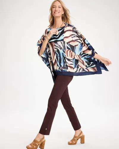 Chico's Brigitte Slim Button Hem Pants In Bitter Chocolate