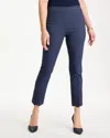 Chico's Brigitte Slim Embroidered Pull-on Crop Pants In Blue In Blue