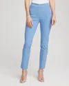 Chico's Brigitte Slim Pull-on Ankle Pants In Tidal Blue In Blue