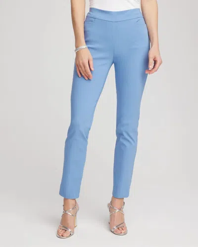 Chico's Brigitte Slim Pull-on Ankle Pants In Tidal Blue