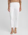 Chico's Brigitte Slim Pull-on Ankle Pants In White In White