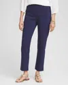 Chico's Brigitte Slim Pull-on Crop In Blue In Blue
