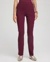 Chico's Brigitte Slim Pull-on Pants In Deep Chianti In Purple