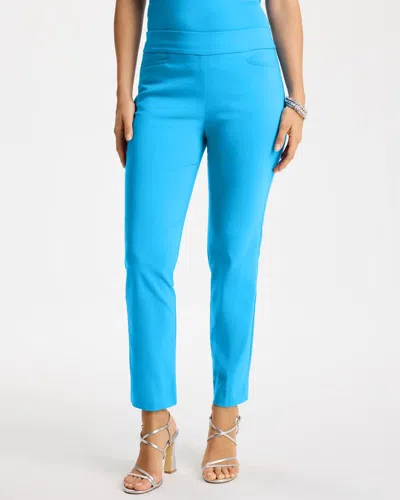 Chico's Brigitte Slim Pull-on Crop Pants In Blue Tide