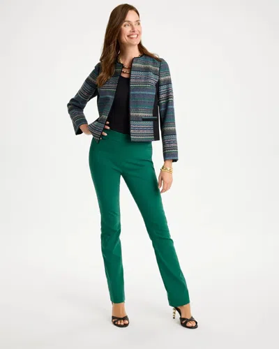 Chico's Brigitte Slim Pull-on Pants In Green Stone