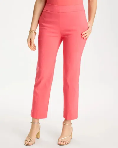 Chico's Brigitte Straight Crop In Calypso Coral In Orange