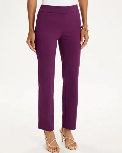 Chico's Brigitte Straight Crop In Elderberry Wine In Purple