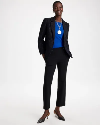 Chico's Brigitte Tab Straight Ankle Pants In Black