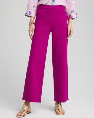 Chico's Brigitte™ Wide Leg Cropped Pants In Purple Size 18 |  In Purple Clover
