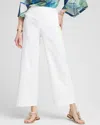 Chico's Brigitte Wide-leg Cropped Pants In White In White