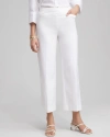 CHICO'S BRIGITTE WIDE LEG CROPPED PANTS IN WHITE SIZE 0/2 | CHICO'S
