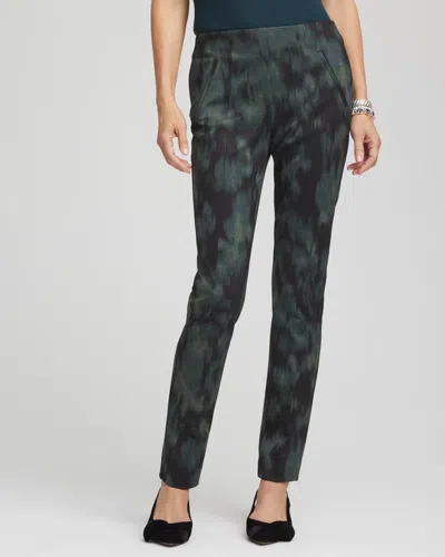 Chico's Brinkly Blur Juliet Slim Ankle Pants In Black