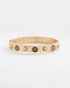 Chico's Brown Cuff Hinge Bracelet Size Medium/large |  In Neutral