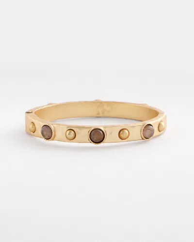 Chico's Brown Cuff Hinge Bracelet Size Medium/large |  In Neutral