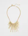 Chico's Brushed Gold Tone Bib Necklace |  In Gold