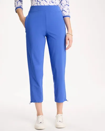Chico's Bungee Crop Pants In Amparo Blue