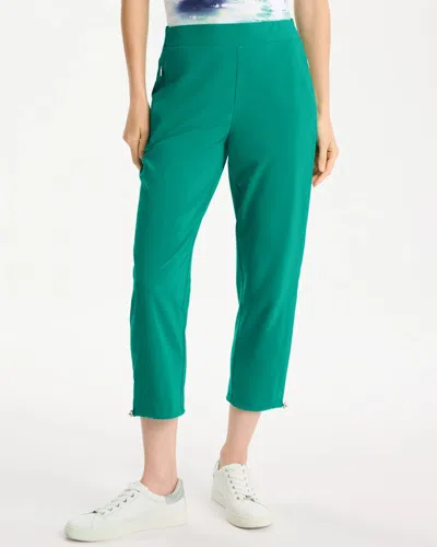 Chico's Bungee Crop Pants In Topanga Green
