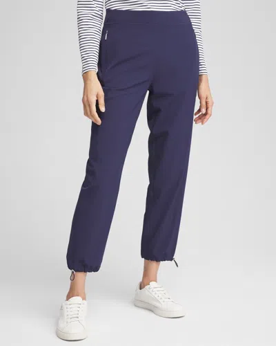 Chico's Bungee Cropped Pants In Blue Size 20/22 |  Zenergy Activewear In Passport Blue