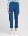 Chico's Bungee Cropped Pants In Seaport Size 12 |  Zenergy Activewear In Seaport