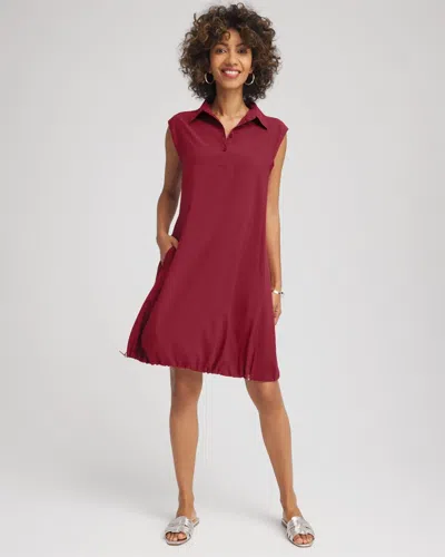 Chico's Bungee Dress In Russet Red