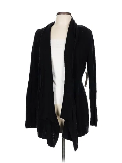 Pre-owned Chico's Cardigan Sweater In Black