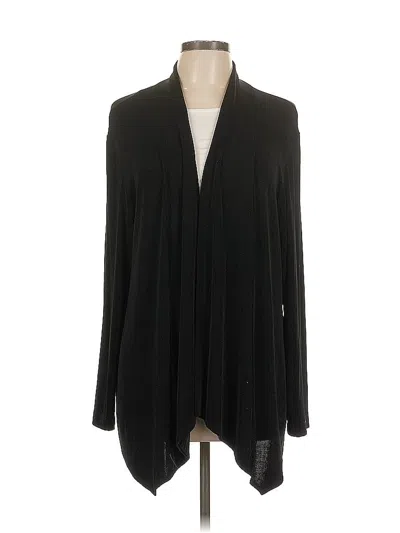 Pre-owned Chico's Cardigan Sweater In Black