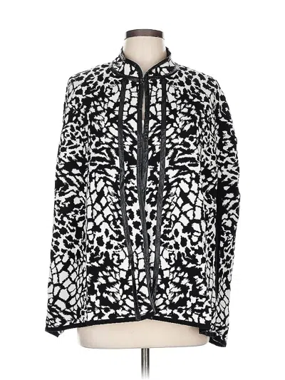 Pre-owned Chico's Cardigan Sweater In Black