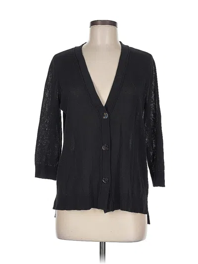 Pre-owned Chico's Cardigan Sweater In Black