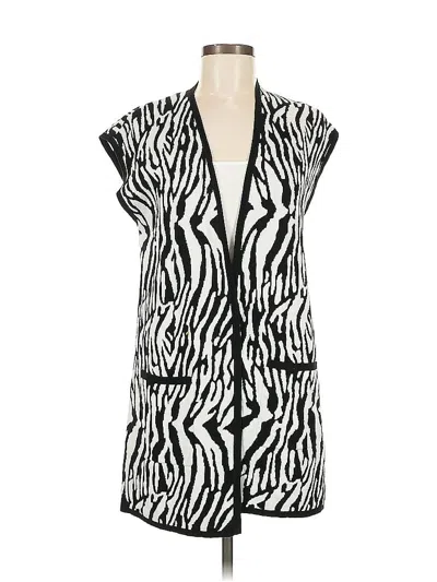 Pre-owned Chico's Cardigan Sweater In Black