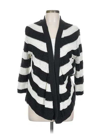 Pre-owned Chico's Cardigan Sweater In Black