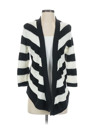 Pre-owned Chico's Cardigan Sweater In Black