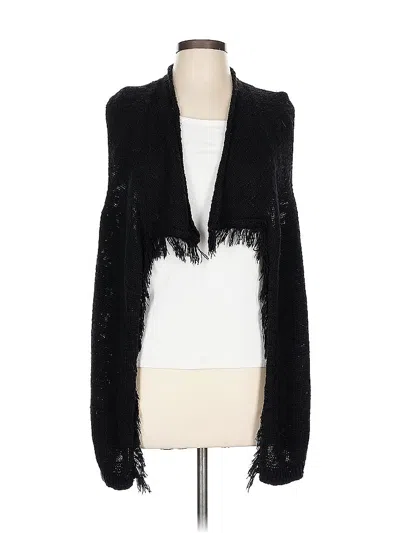 Pre-owned Chico's Cardigan Sweater In Black