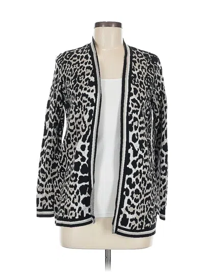 Pre-owned Chico's Cardigan Sweater In Black