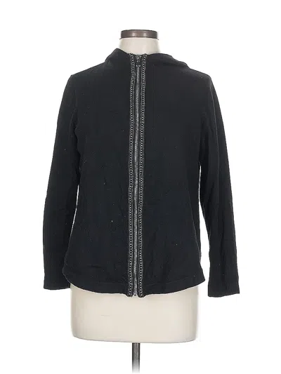 Pre-owned Chico's Cardigan Sweater In Black