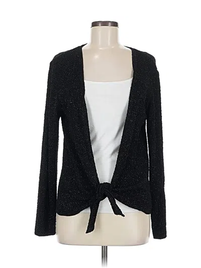 Pre-owned Chico's Cardigan Sweater In Black
