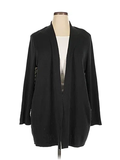 Pre-owned Chico's Cardigan Sweater In Black