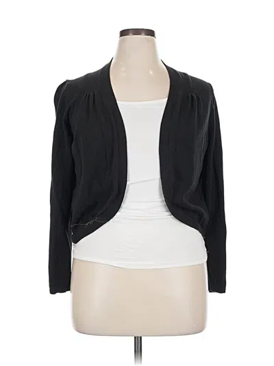 Pre-owned Chico's Cardigan Sweater In Black