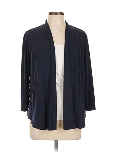 Pre-owned Chico's Cardigan Sweater In Black