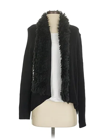 Pre-owned Chico's Cardigan Sweater In Black