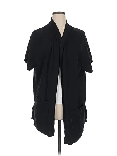 Pre-owned Chico's Cardigan Sweater In Black