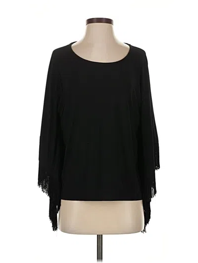 Pre-owned Chico's Cardigan Sweater In Black