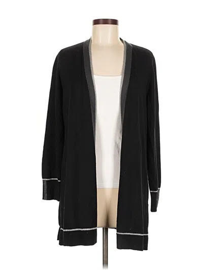 Pre-owned Chico's Cardigan Sweater In Black